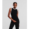 Karl lagerfeld KNIT TANK TOP čierna