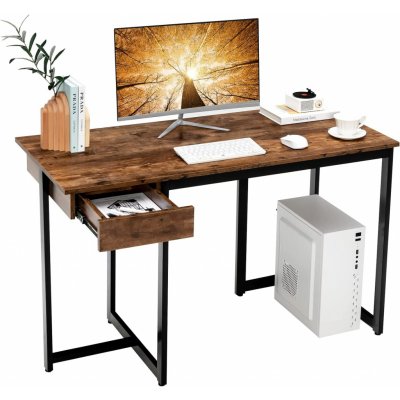HOMCOM Bureau D'ordinateur Table De Bureau Plateau Rabattable Et 3 étagères De Rangement Gain De Place 63 X 55 5 X 82 Cm~1i3seu4h29001