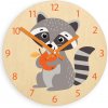 Nástenné hodiny do detskej izby LÍŠKA S JABLKOM 30