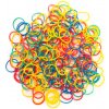 Eurostil Elastic Bands Colours 03397 - farebné elastické gumičky/afro gumičky 100gr