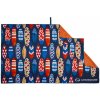 Lifeventure Printed SoftFibre Trek Towel Recycled Andaman 150 x 90 cm