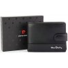 Čierna kožená peňaženka so zapínaním Pierre Cardin 605-8806a