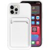 AppleKing kryt s kapsou na karty pre iPhone 13 mini - biely - možnosť vrátiť tovar ZADARMO do 30tich dní