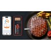 Bezdrôtový AI teplomer na mäso - Inteligentný kuchynský teplomer do 100m + app iOS / Android