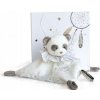 Doudou Darčeková sada - plyšový muchláčik panda 20 cm
