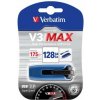 Verbatim USB flash disk, USB 3.0, 128GB, V3 MAX, Store N Go, modrý, 49808, USB A, s výsuvným konektorom