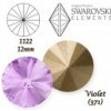 SWAROVSKI ELEMENTS RIVOLI 1122 VIOLET (371) 12mm