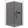 CERANO - Sprchovací kút Porte Ľ/P - 8 mm - čierna matná, grafitové sklo - 100x90 cm - krídlový, CER-CER-8050BD7487