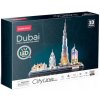 CubicFun 3D puzzle CityLine panorama svítící Dubaj 182 ks