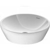 Duravit D-NEO umývadlo na dosku 40 x 40 cm kruhová miska bez prepadu, biela 2371400070