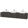 Dreja Kúpeľňová skrinka MODULE SZZ6 240 umývadlo Joy 3 - D16 Tmavý betón / D16 Tmavý betón / Stred + Pravé
