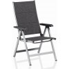 KETTLER BASIC PLUS PADDED polohovacie, hliníkové kreslo - strieborná / antracit