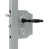 Veľký ozdobný zámok LOCINOX LAKQ H2 | pre hranatý profil 40-60 mm | strieborná