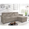 Rohová sedacia súprava Harris, hnedo-béžová taupe látka, pravý roh