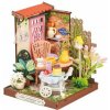 Robotime Miniatúra domčeka Záhradný čajový kútik