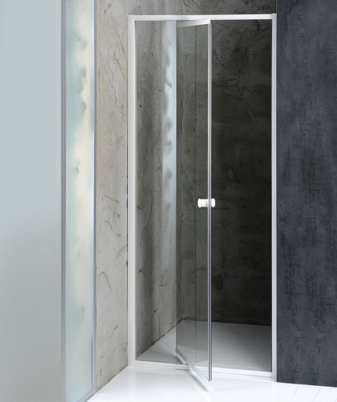 Aqualine AMICO sprchové dvere výklopné 1040-1220x1850 mm, číre sklo G100