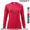 Mikina RANGER® - MAČKA - d XL Ružová