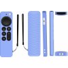 General APPLE TV 4K SIRI REMOTE 2021, TV 4K SIRI REMOTE 2022 silikónový obal - farba fluorescenčná svetlomodrá