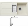 Blanco METRA 6 S biela soft s excentrom 527116 + Blanco MILA chróm 519414