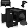 Lionelo Postieľka cestovná Stefi Black Carbon