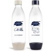 Fľaša SodaStream FUSE 2x1l Ginger Ale, béžová a modrá