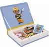 Janod magnetická kniha skladačka pre deti Povolania magnetibook