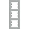 SCHNEIDER Asfora 3-rámček ASFORA zvislý aluminium EPH5810361