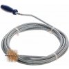 GEKO G73153 Pero protahovací na čištění odpadů, 3m x O 6mm, kartáček na konci