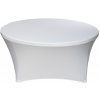 TENTino Elastický obrus STANDARD na okrúhly stôl 152 cm Farba obrusu: BIELA / WHITE