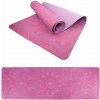 Jogamatka Lifefit YOGA MAT MANDALA DUO, 183x58x0,6 cm, bordó (4891223132427)