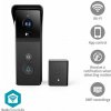 NEDIS Wi-Fi chytrý dveřní videotelefon/ 2304x1296 / 3Mpix/ napájení z baterie/ IP44/ snímač pohybu/ noční vidění/ černý