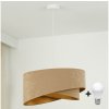 Brilagi Brilagi - LED Luster na lanku LYRA 1xE27/15W/230V hnedá/zlatá BG1729 + záruka 3 roky zadarmo + záruka 3 roky zadarmo