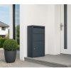 Westmann Pollux oceľový balíkobox 44x22x82 cm, antracit WMHXXPB001-2