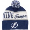 Mitchell & Ness Pánska Zimná čiapka Tampa Bay Lightning Block Sweep Pom Knit
