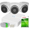 Hilook by Hikvision Súprava na Monitoring IP Full HD, 3 Kamery IPCAM-T2 IR30m, Nahrávač 4ch PoE - HiLook od Hikvision