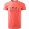 Elektrikár - základný elektrický obvod - Klasické pánske tričko vyššej gramáže - 3XL ( Korálová )