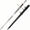 Swordier Bitevní dlouhý meč Oakeshott XVIIIb s detailně zdobenou pochvou