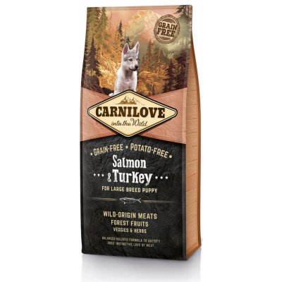 Carnilove Salmon & Turkey for Large Breed Puppy 12kg