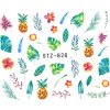 Vodolepky na nechty Kvety, listy, ananás STZ 828