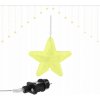 ISO 11337 Svetelný záves hviezdy 136 LED teplá biela