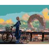 zuty Maľovanie podľa čísel - Dievča na bicykli, 50x40 cm, vypnuté plátno na rám (8596530037415)