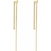 Brosway Dlhé pozlátené náušnice 2v1 Essential BNL09 10 cm