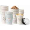 Papierové poháre na kávu s viečkami Like It PF 250 ml 100 ks