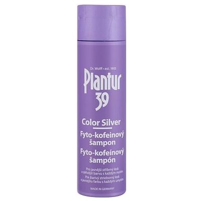 Plantur 39 Phyto-Coffein Color Silver 250 ml fyto-kofeinový šampon pro blond a šedivé odstíny vlasů pro ženy