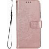 Peňaženkové puzdro Embossing Pattern Mandala Flower ružové – Motorola Edge 60 Pro