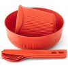 Sada riadu Sea To Summit Passage Dinnerware Set 1 Person 6 Piece Orange