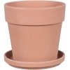neuvedené Kvetináč CALIMA Ø 22 x 20 cm set s podmiskou antik svetlá terakota