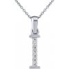 Silvego Strieborný náhrdelník s príveskom písmena I s Brilliance Zirconia ZT191003NI