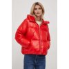 Páperová bunda Tommy Hilfiger dámska,červená farba,zimná,WW0WW40836 XL