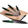 BerlingerHaus sada nožov s doskou 5ks BH-2706 Emerald